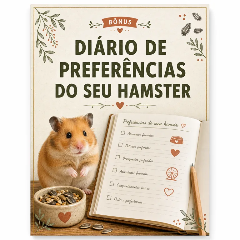 Capa do bônus Diário de Preferências do Seu Hamster
