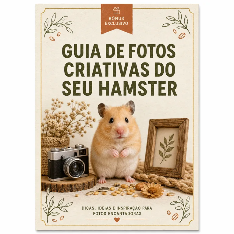 Capa do bônus Guia de Fotos Criativas do Seu Hamster